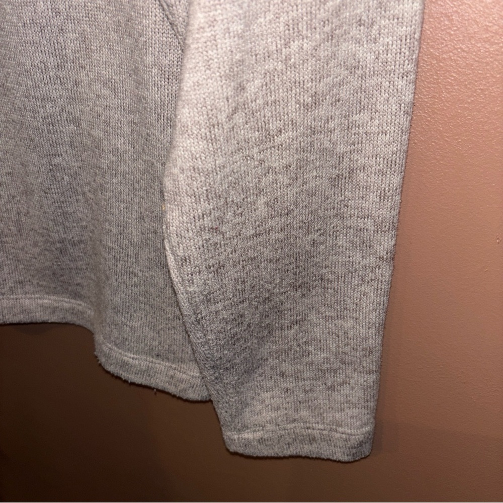 Avalanche 1/4 Zip Sweater Mens Size Medium Beige Brown Cotton Pullover - Picture 8 of 9